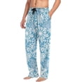 thumbnail image 5 of Christmas Snowflakes Ghost Pajama Pants, Men's Lounge Pants Light with Drawstring and Pockets, Christmas New Year Birthday Father's Day Gifts, Medium, 5 of 7