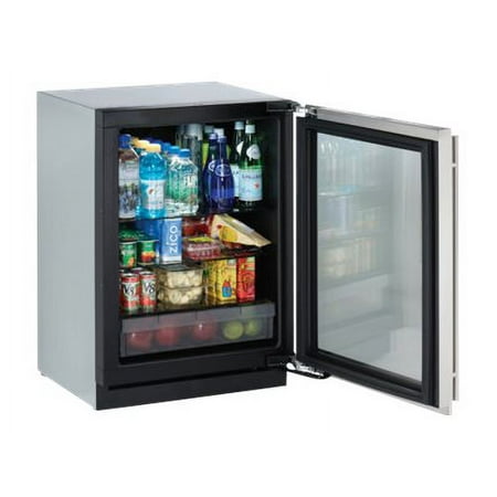 U-Line Modular 3000 Series U-3024RGLS-01 - Refrigerator - undercounter - built-in - niche - width: 23.6 in - depth: 24 in - height: 33.9 in - 4.9 cu. ft - stainless
