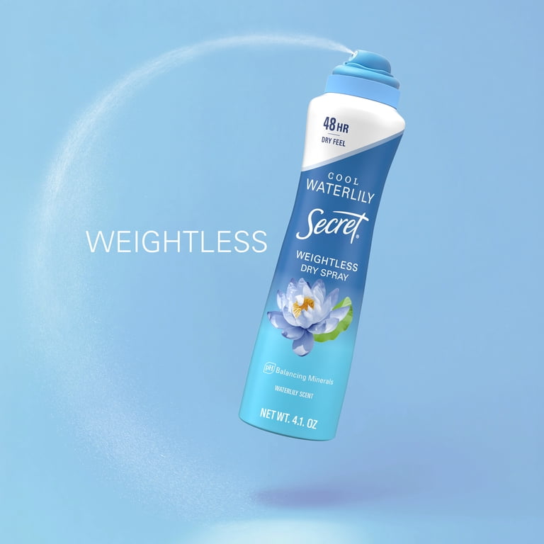 Secret Dry Spray Antiperspirant with Argan Oil, Waterlily photo 3