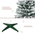 thumbnail image 4 of HOMCOM 5ft Tall Pencil Artificial Christmas Tree, Holiday Décor with Snow Flocked Branches, Green, 4 of 8