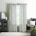 thumbnail image 2 of Martha Stewart Kensington Garden Print Curtain Panel Pair, Forest Green, Pole Top, 100% Polyester, 37"W x 95"L, Adult, 2 of 5