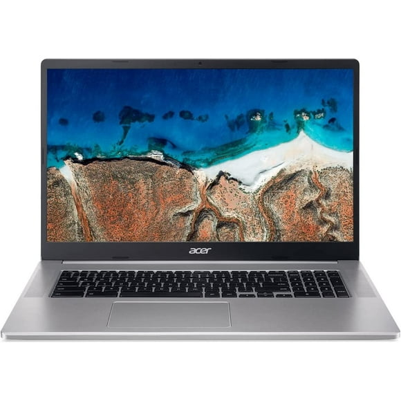 Acer CB317-1H-C3F2 317 (Français) Remis à Neuf 17,3" FHD Celeron N4500 1,1 GHz Intel UHD Graphics 4 Go de RAM 64 Go SSD Chrome OS Argent Scintillant