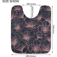 thumbnail image 4 of GZHJMY Cherry Blossoms Flower Floral Bath Mat for Bathroom Rugs Rectangle Carpet for Shower, Fluffy Absorbent & Machine Washable, 16x24 Inch Carpet Runner, 4 of 5