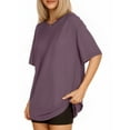 thumbnail image 2 of MOYIKO Oversized T Shirts for Women Short Sleeve Loose Fit Crewneck Tees Summer Tops, 2 of 7