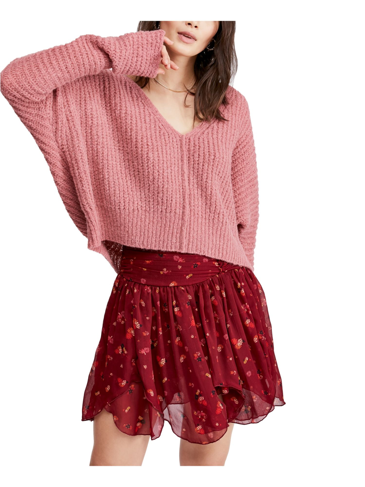Free People Womens Moonbeam V Alpaca 