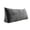 Dark Grey, variant on Triangular Wedge Headboard Pillow with Removable Cover Side Pockets, Soft Backrest Cushion for Sitting Up in Bed Reading, Supportive Lumbar Bolster for Bed Daybed Sofa 35.4x8x20Inch