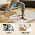 thumbnail image 4 of Brown Boho Plant Pattern Hot Yoga Mat Towel Non Slip for Hot Yoga - Quick-Drying Yoga Mat Cover with 4 Corner Pockets with Travel Bag - Hot Yoga Towel Non Slip Grip Moisture Wicking Sweat 70"x26", 4 of 6