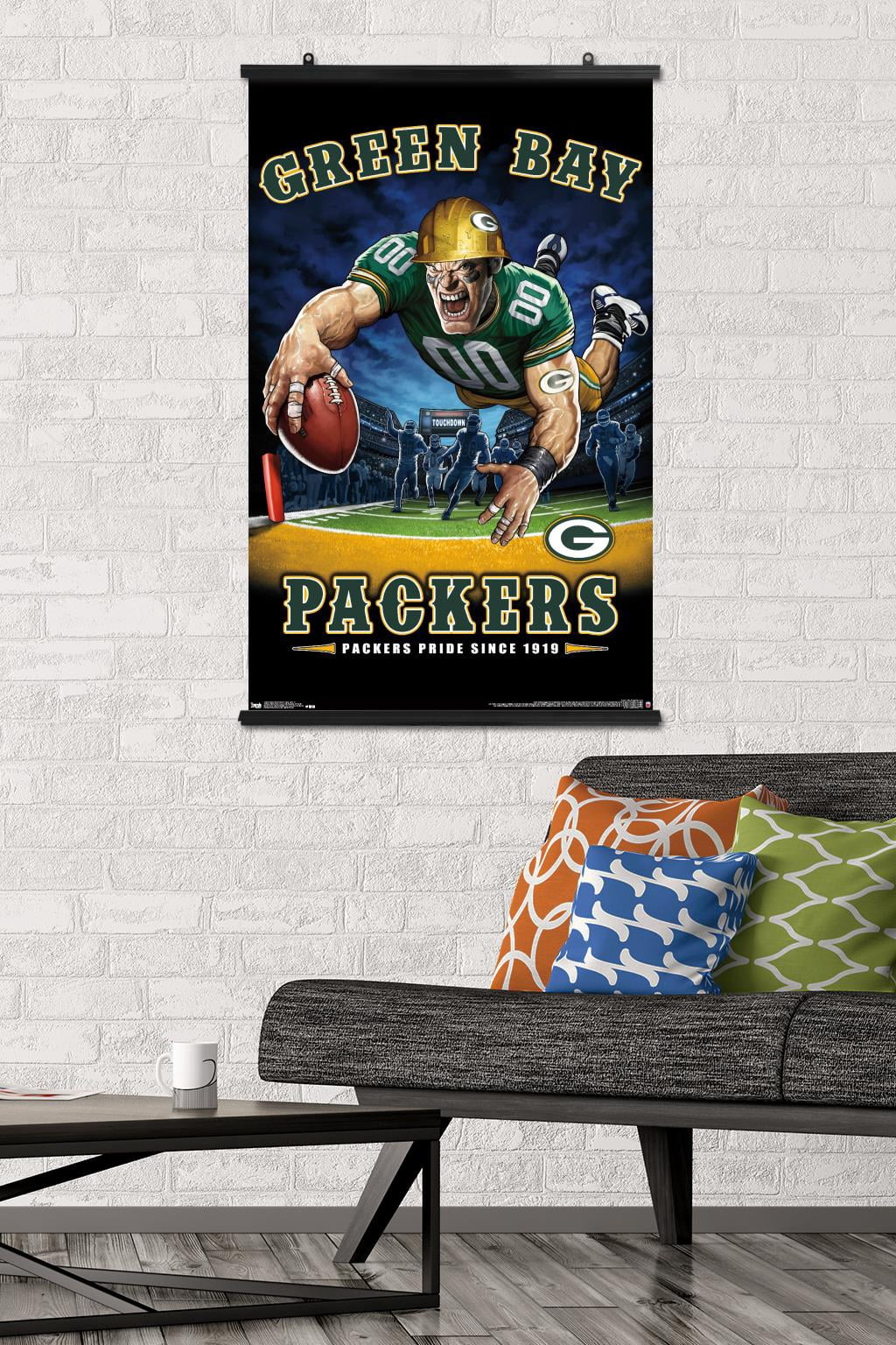 NFL Green Bay Packers - End Zone 17 Wall Poster, 22.375" x 34"