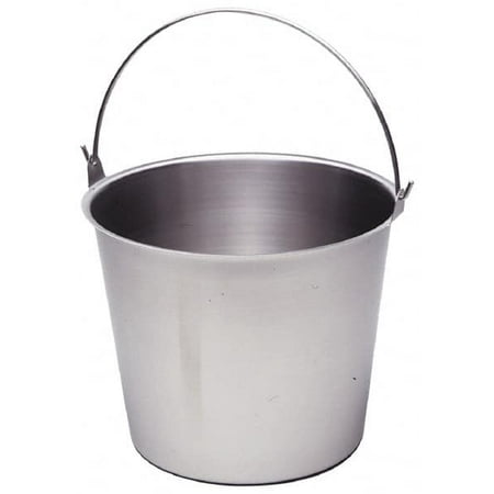 VOLLRATH 4 Gal Tapered Cylinder Stainless Steel Pail 10-1/8" High x 12" Diam