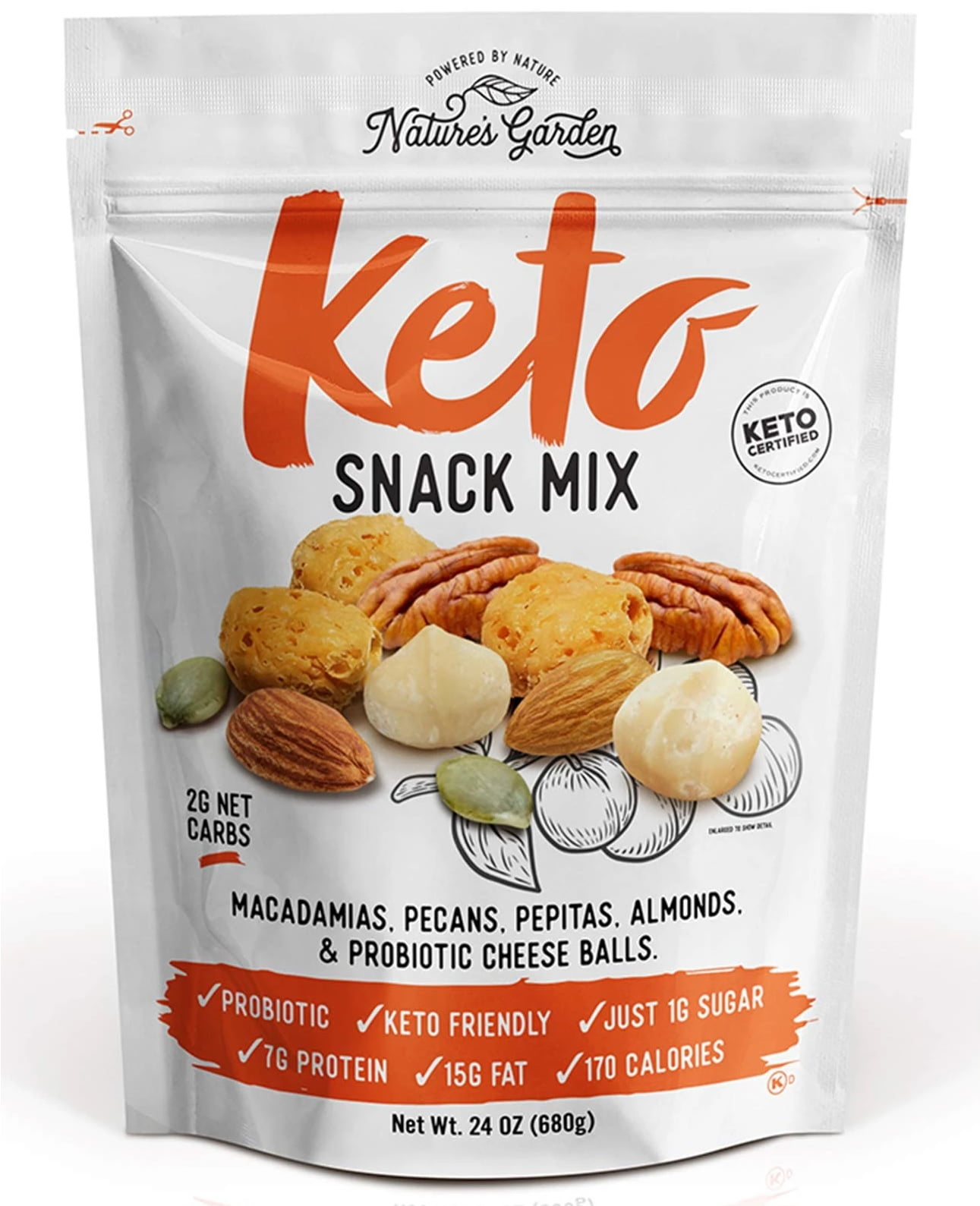 Photo 1 of (SEE NOTES) Nature's Garden 24 oz Keto Snack Mix