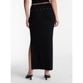 thumbnail image 3 of No Boundaries Foldover Knit Maxi Skirt, Women's XXS-XXL, 3 of 5