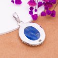 thumbnail image 4 of Kyanite - Nepal 925 Sterling Silver Pendant V8396, Solitaire Pendant, Blue Pendant, Oval Pendant, Gift For Her, Kyanite Pendant, 4 of 4