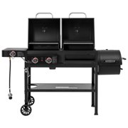 Royal Gourmet ZH3005Y 2-Burner Gas and Charcoal Combo Grill with Offset Smoker & Side Burner