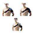 thumbnail image 4 of maskred Rubber Shoulder Brace Breathable Dual Layer Adjustable Thermal Unisex Replacement Left Right Sweat Absorbent Support Black, 4 of 6