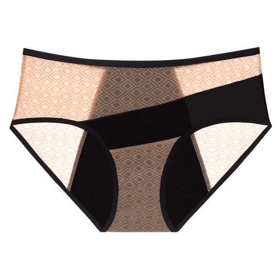 Byworldtasic Womens Breathable Underwear Womens Seamless Panties Sexy Hipsters Bikinis Briefs Comft Soft Stretch Briefs Light Leaks Protection Underwear