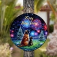 thumbnail image 4 of Happy New Year Mastiff Family Cheer Winter Midnight Firework Round Wood Sign Mastiffs Dog Lover Gifts Idea Hanging Wall Home Decor - 02025, 4 of 5