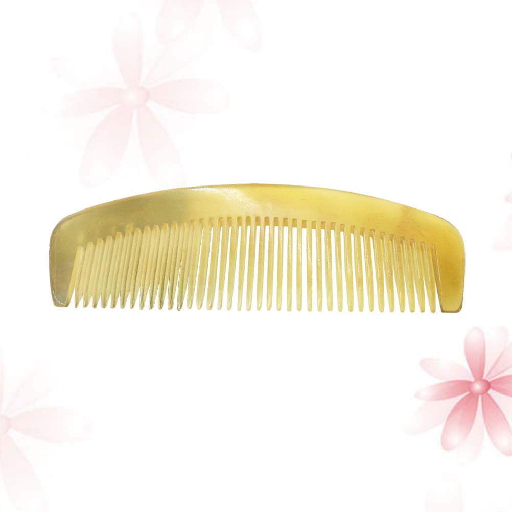 HOMEMAXS Natural Horn Comb Anti-static Portable Hair Smoothing Comb Prevent  Hair Loss for Woman (14cm) - Walmart.com