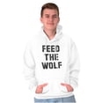 thumbnail image 4 of Feed The Wolf Sarcastic Hangry Gym Hoodie Sweatshirt Women Men Brisco Brands X, 4 of 6