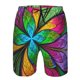 thumbnail image 3 of Fotbe Multicolored Beautiful Flower Trajes de Baño Estampados para Hombre, Shorts de Verano de Secado Rápido, Ropa de Playa, Bañadores-3X-Large, 3 of 6