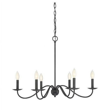 Meridian M10042AI 6 Light Chandelier - Aged Iron