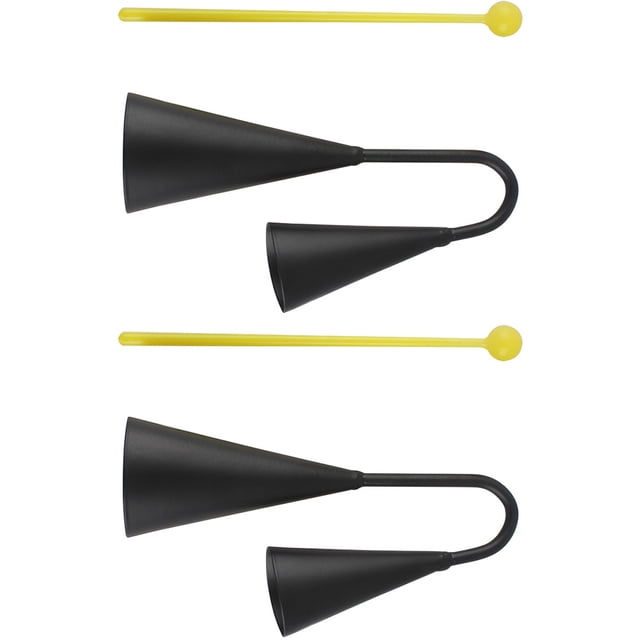 OULII 2Sets Sturdy Iron Cowbell For Training And Outdoor Activities