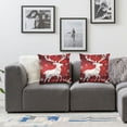 thumbnail image 2 of BANET  Throw Pillow Covers,Set of 2 Pillowcase Decor for Couch Sofa Bedroom Car Living Room,Christmas Reindeer and Star Icons  22x22in, 2 of 7