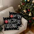 thumbnail image 7 of Christmas Decorations Pillow Covers 18x18" Christmas Printed Pillow Cover Series for Couch Sofa Bed, Soft and Breathable Home Decors Cushion Covers, 7 of 7
