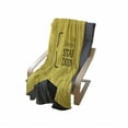 thumbnail image 4 of Black and Yellow Soft Flannel Fleece Throw Blanket, Geometric Design with a and Wise Saying in Brackets, Cozy Plush for Indoor and Outdoor Use, 50" x 60", Black and Yellow, by Ambesonne, 4 of 6