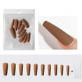 thumbnail image 2 of WIFKLSIIPG 10Pcs Coffin Press on Nails Long, Double Sided Nail Stickers, Glossy False Nails, 2 of 2