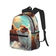thumbnail image 2 of Lsque Cloud Guinea Pig Classic Casual Backpack - Large Capacity Water-Resistant Backpack for School, Work, Travel, and Outdoor Activities, 2 of 8