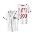 thumbnail image 3 of Liam Payne 1993-2024 Memorial rapper Merch Baseball Jersey Men/Women Casual Thin button Baseball uniform, 3 of 7