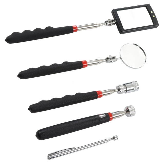 Herramienta de recogida magnética, 5 piezas de recogida magnética LED, herramienta de recogida magnética, juego de herramientas de recogida magnética, durabilidad extendida