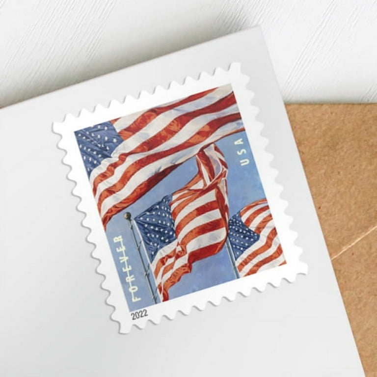 Art Craft 2022 U.S. Flags 5 Booklet Pane of 100 Forever US Stamps
