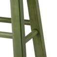 thumbnail image 3 of Winsome Ivy 24" Counter Stool, Rustic Green & Walnut Finish, 3 of 7