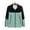 Green Coats for Winter, variant on Women's Color Blocked Windproof Jacket Long Sleeved Zipper Casual Lapel Coats Warm Winter Trendy Clothes with Pockets Blue L
