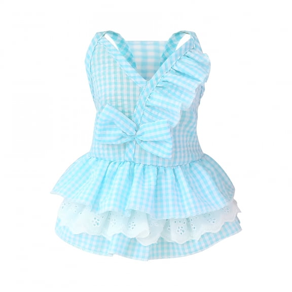 GASTROPOD Cotton Pet Dog Dress Dog Easter Outfit Spring and Summer Pet Dog Clothes for Large Dogs Clothes Spring Cute Pet Summer Dress for Dogs Supplies Cotton Peach Dress Easter Dog Dress Bow Skirt