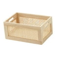 thumbnail image 2 of Rongfmy Wood Frame Storage Basket, Desktop Storage Basket Multipurpose Organizer Rustic large, 2 of 9