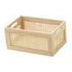 thumbnail image 2 of Cesta de almacenamiento rectangular, caja de madera rústica, artículos diversos, organizador de libros de juguetes, cesta de almacenamiento de marco súper pequeño Macarena Cesta de almacenamiento de escritorio, 2 of 8