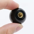 thumbnail image 4 of Ball Lever Knob - 10pcs M6*25mm Insulator Handle Black Bakelite Ball Knob, Female Thread Round Copper Nut Universal Machine Tool Accessories, 4 of 5