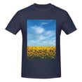 thumbnail image 4 of Bingfone Blooming Sunflower Field Men'S Loose Fit Short-Sleeve Pocket T-Shirt, 4 of 7