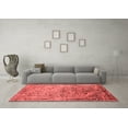 thumbnail image 3 of Ahgly Company Indoor Square Oriental Red Industrial Area Rugs, 7' Square, 3 of 4