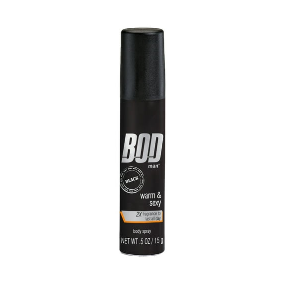 BOD Man Black Body Spray, 0.5 fl.oz.
