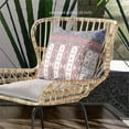 thumbnail image 4 of Amrita Sen Taj Garden Columns Duo Indoor/Outdoor Pillow with Removable Cover in Off-White Red Blue18x18, 4 of 4