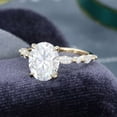 thumbnail image 3 of Jewelerix Charming Oval Cut Ring 1.50 CT Moissanite Diamond Engagement Ring Plated Yellow Gold Handmade Jewelry Forever one Her Birthday Gift Ring, 3 of 5