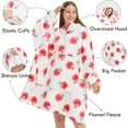thumbnail image 2 of Wearable Blanket Hoodie Oversize Sherpa Fleece Hooded Blanket for Adults and Kids Snuggie Sweatshirt for Women Men, 2 of 5