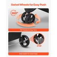 thumbnail image 4 of VEVOR Pet Stroller, 35 lbs Weight Capacity, Foldable Dog Stroller Cart, 3 Wheels Cats Stroller with Mesh Windows and Cup Holders, Portable Pet Carrier Stroller with Brake, for Small to Medium Pets, 4 of 10