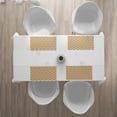 thumbnail image 3 of Ambesonne Retro Place Mats Set of 4, Diagonally Striped Squares, Standard Size, Marigold Scarlet, 3 of 4