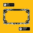 thumbnail image 2 of United Pacific 50129 Die-Cast Black w/Chrome Tribal Flame License Plate Frame Holder for Motorcycles, Motorcycle Accessories - 1 Unit, 2 of 6