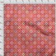 thumbnail image 3 of oneOone Cotton Jersey Red Fabric Batik Quilting Supplies Print Sewing Fabric By The Yard 58 Inch Wide, 3 of 4