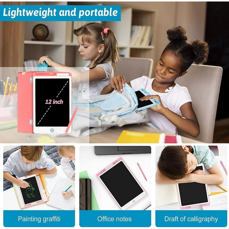 SAYLITA 12 Inch LCD Writing Tablet Kids,Toddler Toys Doodle Board Learning  Drawing Board Toys for 3 6 9 Year Old Boys Girls Birthday Gifts Idea Light